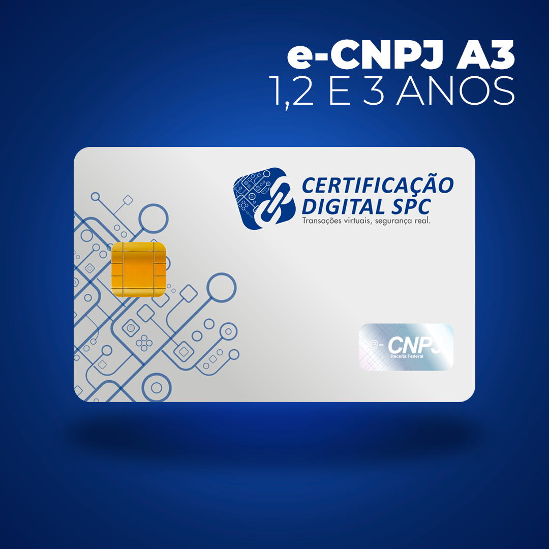 Certificado Digital e-cnpj a3